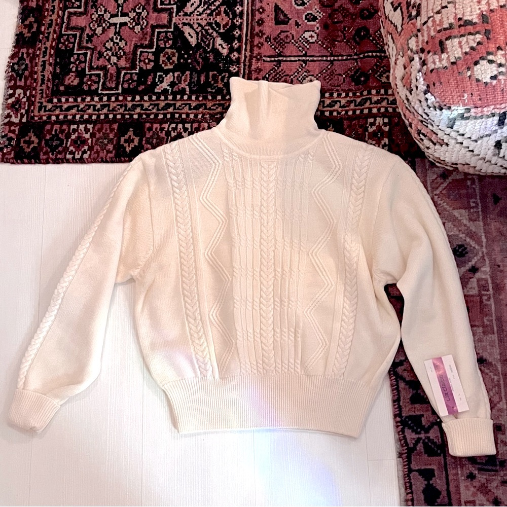 Wool cable sweater